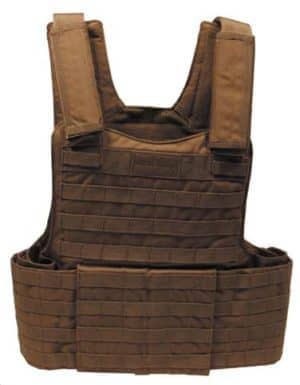 Weste, "Molle II", mit Futter, coyote tan, Modular System