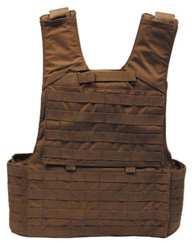 Weste, "Molle II", mit Futter, coyote tan, Modular System