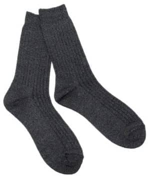 BW Socken, Keilferse, grau, kurze Form