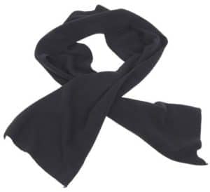 Fleece-Schal, schwarz, 160x25 cm