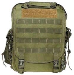 Schultertasche und Rucksack in einem, "MOLLE", oliv