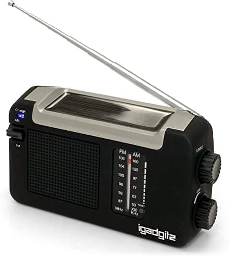 Tragbares Notfunk Radio Weltempfänger FM AM SW Kurbel-Dynamo Solarenergie LED